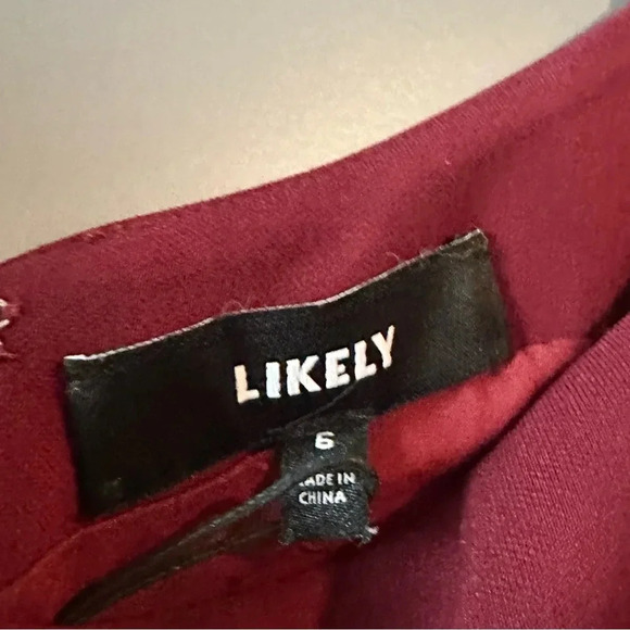 LIKELY Women's Lionel Gown, Rhubarb, size 6 - Picture 5 of 5